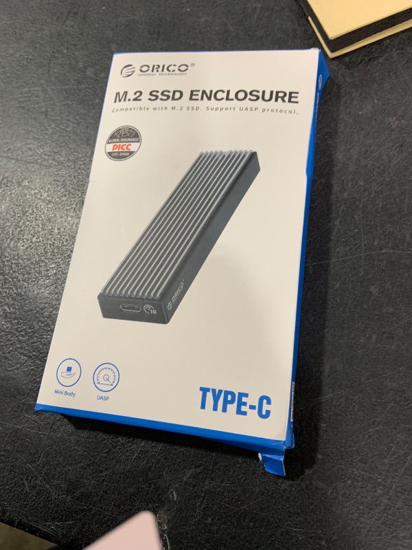 Photo 1 of ORICO M.2 NVMe SATA SSD Enclosure, USB 3.1 Gen 2 (10 Gbps) to PCI-E SSD Case Support UASP for Size 2230/2242/2260/2280 (M.2 NVMe/SATA)