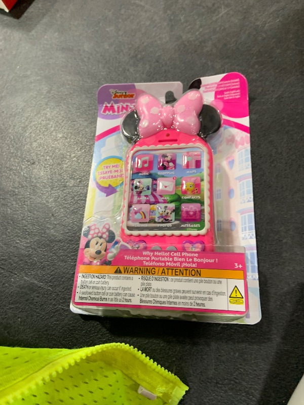 Photo 1 of Disney Junior Minnie Bow-Tique Why Hello Pretend Play Cell Phone, Lights and Sounds, Batteries Included, Kids Toys for Ages 3 Up by Just Play
