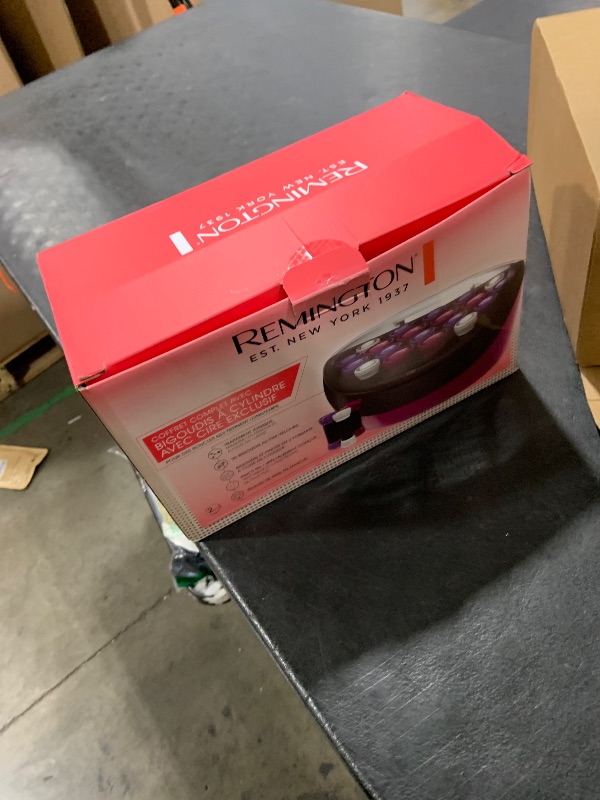 Photo 1 of Remington Ionic Conditioning Hair Setter, 20 Velvet Hair Rollers, 6 Large (1¼”), 10 Medium (1"), 4 Small (¾”), Blowout Style Hair Curlers