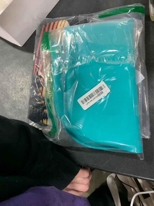 Photo 1 of SMILOOL Silicone Pet Feeding Mat with Raised Edge for Food and Water, Dog Bowl Mats, Cat Bowls Placemat with High Lip for Floor Waterproof, Rubber Tray for Cats and Dogs 19 x 12 x0.7 Dark Turquoise