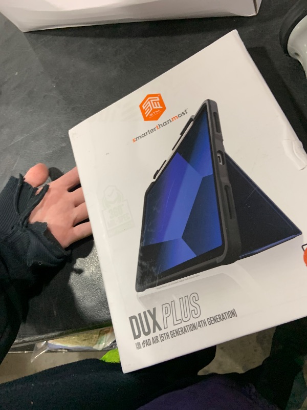 Photo 1 of STM Dux Plus for iPad Air 11" (M3 2025, M2 2024/10.9" 5th/ 10.9" 4th Gen): Ultra Protective, Lightweight with Clear Back, Apple Pencil Holder, Battery Saving On/Off Cover - Midnight Blue