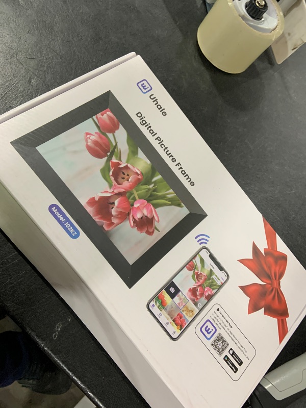 Photo 1 of BIGASUO 10.1 Inch WiFi Digital Picture Frame, IPS HD Touch Screen Cloud Smart Photo Frames with Built-in 32GB Memory, Wall Mountable, Auto-Rotate, Share Photos Instantly from Anywhere