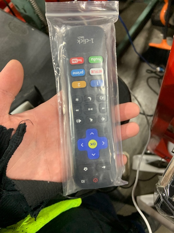 Photo 1 of 1-Clicktech Remote for Roku TVs and Players Express Premiere Ultra [2-in-1 w/TV Power+Volume] [NOT for Roku Stick]