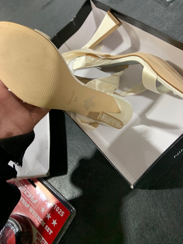 Photo 1 of Nine West Women's Kelsie7 Heeled Sandal, Ivory, 9