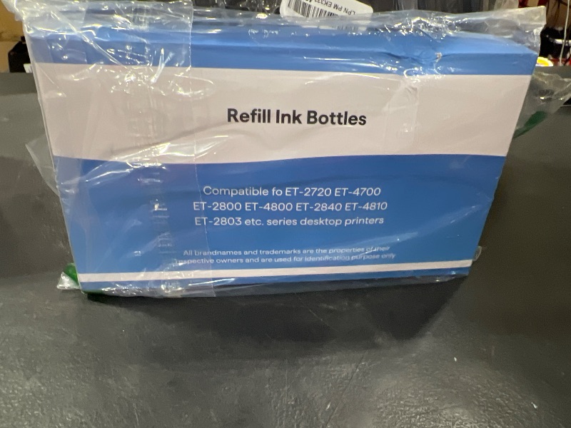 Photo 1 of 522 Ink Refill Bottles High Capacity (5 Bottles) Replacement for 522 Ink Compatible with ET-2400 ET-2720 ET-2800 ET-2803 ET-2840 ET-4700 ET-4800 ET-4810 Printer (Not Sublimation Ink)