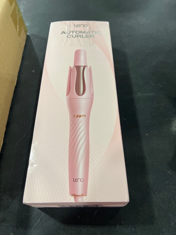 Photo 1 of Rotating Curling Iron 1 Inch- LENA Z4 Automatic Curling Wand with Anti-Scald & Versatile Hair Protection, Titanium Coating, Easy-to-Use Design for Long-Lasting Shiny Curls, Dual Voltage