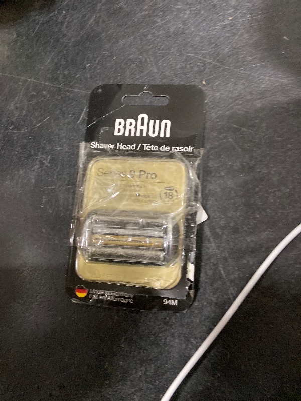 Photo 1 of Braun Electric Shaver Head Replacement Part 94M, Compatible with Series 9 Pro and Series 9 Electric Razors for Men, Silver
