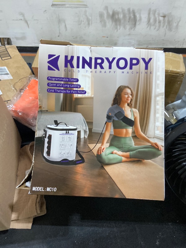 Photo 1 of Cold Therapy Machine with Programmable Timer, Portable-Ice Machine-for-Shoulder-After-Surgery, Shoulder Replacement Recovery System, Cryotherapy Pain Relief w/Compression Pad