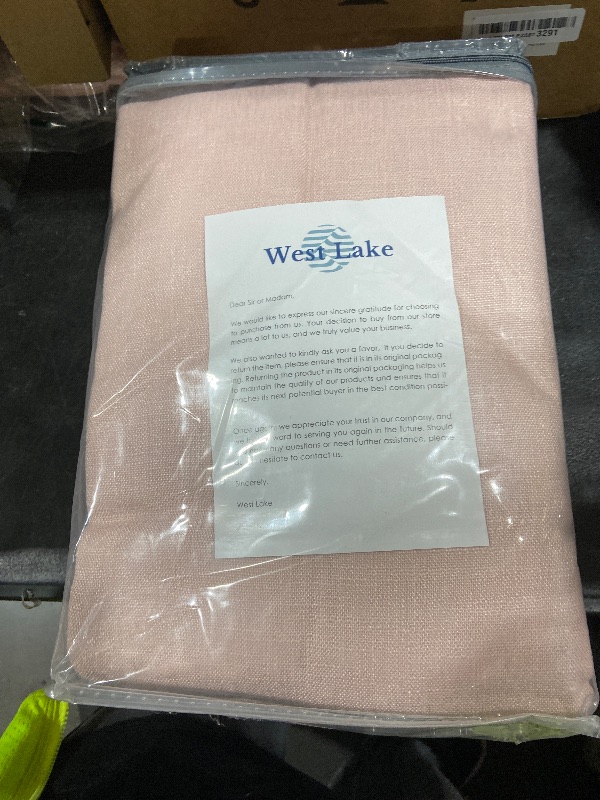Photo 1 of WEST LAKE 112 Inch Pink Bailey Pinch Pleated Blackout Curtains with Liner,Extra Long Modern Linen Textured Drape with Hook,Thermal Insulated Window Treatment for Bedroom Living Room,60"Wx112"L,1 Panel