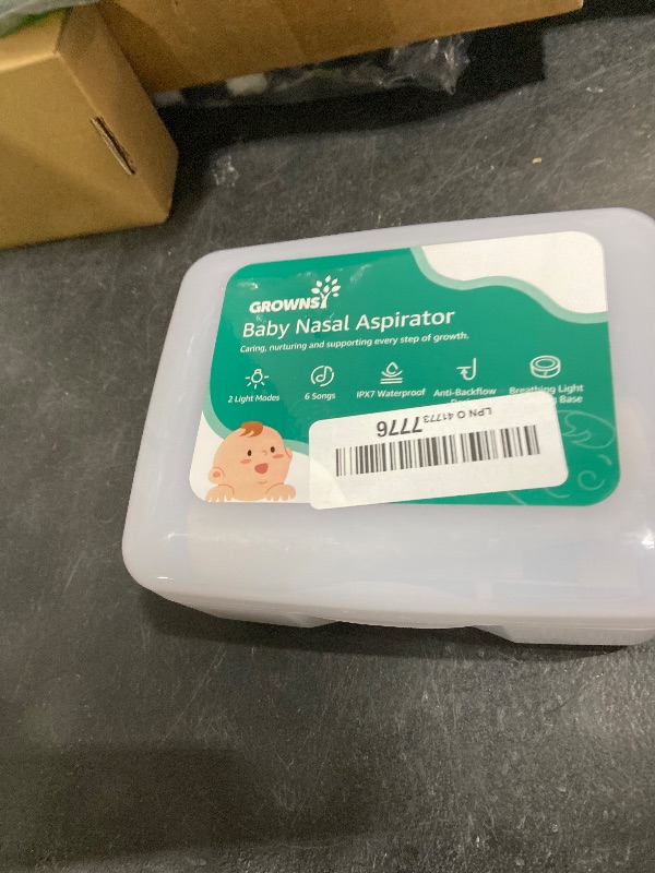 Photo 1 of GROWNSY Nasal Aspirator for Baby, Upgraded 5 Suction Levels Baby Nose Sucker, IPX7 Waterproof Electric Nose Suction for Baby, Booger Sucker for Toddlers with Automatic Cleaning &Music &Light Functions