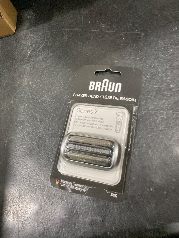 Photo 1 of Braun Series 7 Electric Shaver Replacement Head, Easily Attach Your Shaver Head for a Shave as efficient as Day one, Compatible with New Generation Series 7 Shavers, 74S, Silver