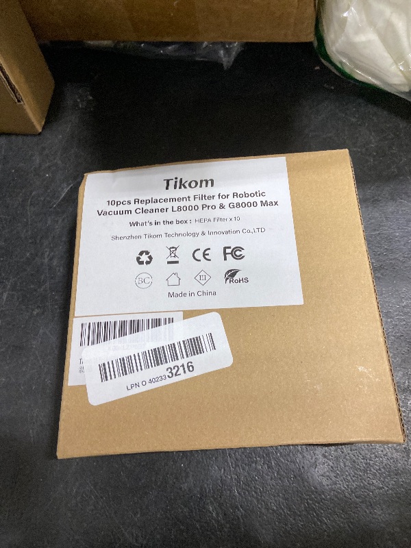 Photo 1 of Tikom 10 Pcs HEPA Filters, Only for G8000 Max and 2025 Year L8000 Pro Robot Vacuum