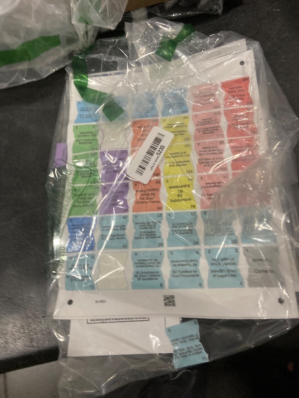 Photo 1 of Book Tabs for The Bluebook: A Uniform System of Citation 22nd Edition. Laminated, Durable, Color-Coded Repositionable Tabs (Book not Inlcluded)