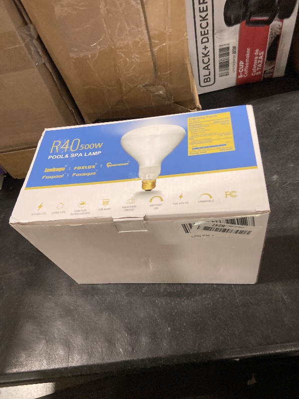 Photo 1 of 500W R40 120V Pool Light Bulb for Inground Pool & Spa – 3000K Warm White, E26 Base, High-Power, Compatible with Pentair & Hayward Fixtures, 3,000-Hour Lifespan (2 Pack)