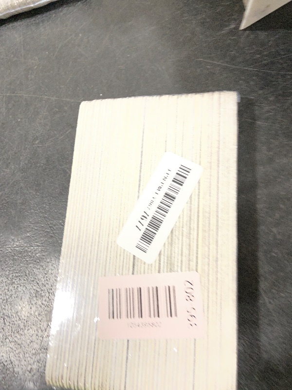 Photo 1 of Minatee 150 Pcs 180/240 Grit Nail Files Bulk Doubled Sides Emery Boards Professional Manicure Tools for Natural Nails Home and Salon Supplies