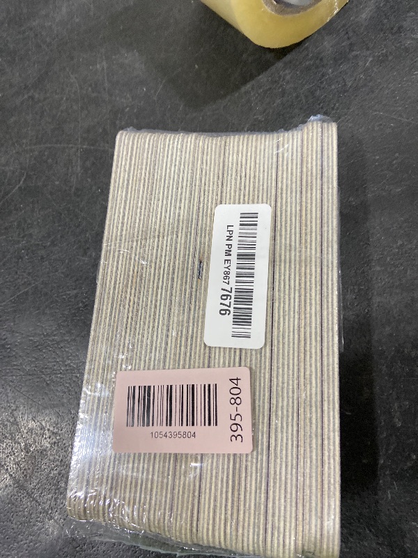 Photo 1 of Minatee 150 Pcs 180/240 Grit Nail Files Bulk Doubled Sides Emery Boards Professional Manicure Tools for Natural Nails Home and Salon Supplies
