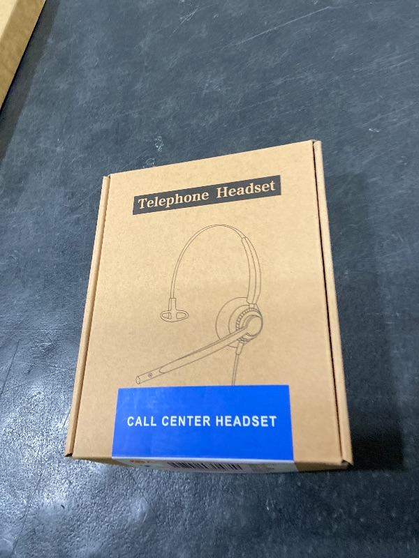 Photo 1 of USB Headset with Microphone Noise Cancelling & Audio Controls Ultra Comfort Headphone for Computer Laptop Pc Business Skype UC Webinar Call Center Office (with a USB C Adapter)