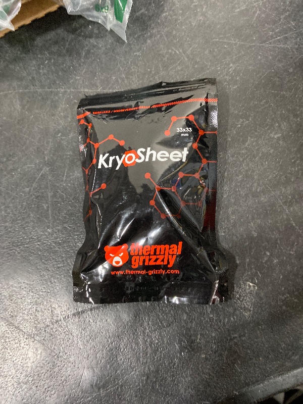 Photo 1 of Thermal Grizzly KryoSheet (33x33x0.2mm) – Ultra High Thermal Conductivity Graphene Thermal Pad – Perfect Alternative for Thermal Paste on CPU/GPU/PS4/PS5/Xbox – Made in Sweden
