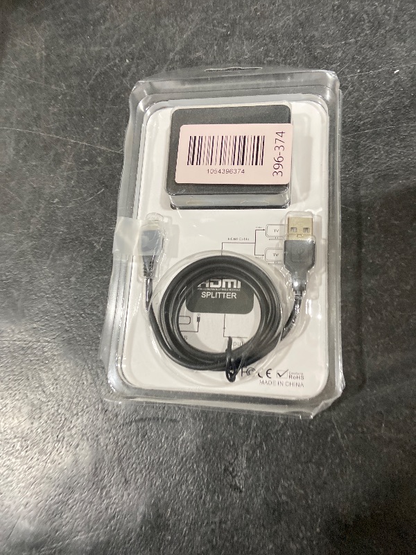 Photo 1 of HDMI Splitter 1 in 2 Out, 4K HDMI Splitter Not for Extended Display (Mirror Only/Copy Mode),Sends Same Content to 2 Screens(Need Power 5V 1A), Works with Laptop,TV,Monitor(Hdmi Cable Not Included)