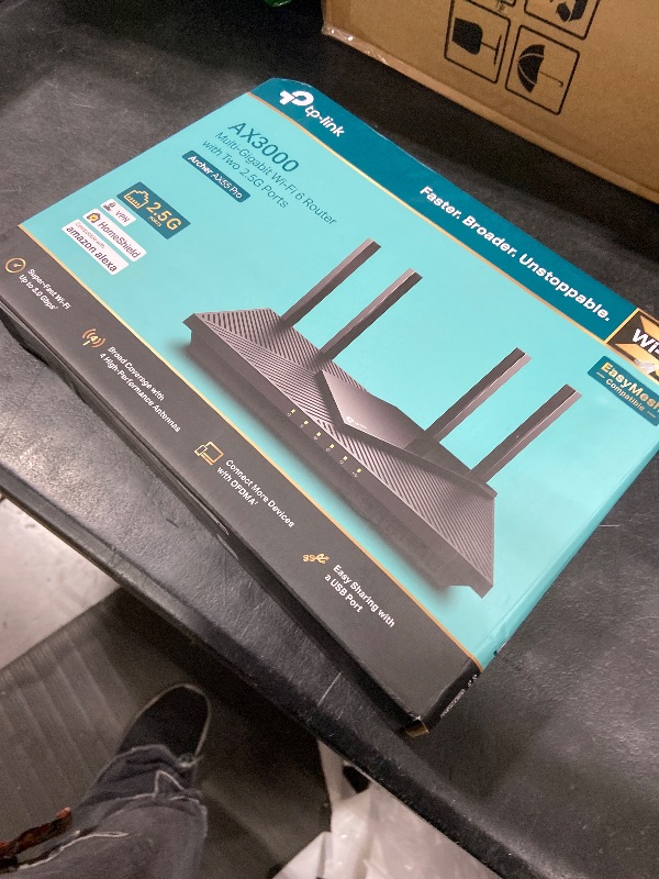 Photo 1 of TP-Link AX3000 WiFi 6 Router (Archer AX55 Pro) - Multi Gigabit Wireless Internet, 2 x 2.5 Gbps Ports, Dual Band, VPN Router, OFDMA, MU-MIMO, USB 3.0 Port, WPA3, Compatible with Alexa