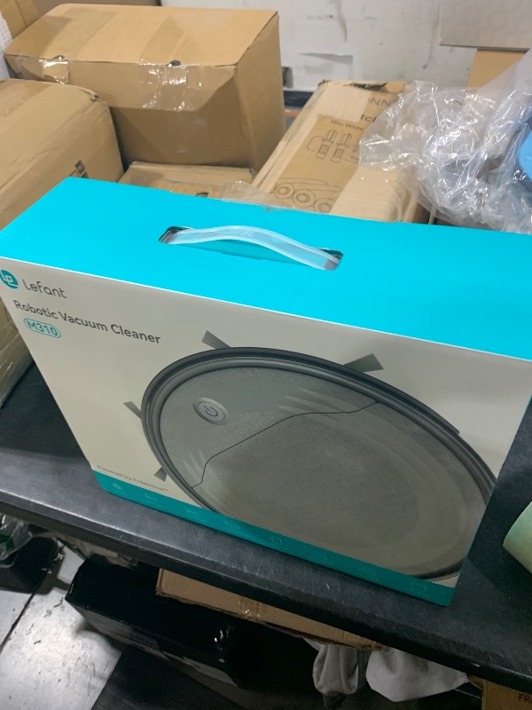 Photo 1 of Lefant M310 Robot Vacuum Cleaner, 4500Pa Powerful Suction, PreciSense Obstacle Avoidance, Mini, Quite, 160 Mins Self-Charging Robotic Vacuums, App/Voice/Remote, Ideal for Pet Hair Hard Floors, Black
