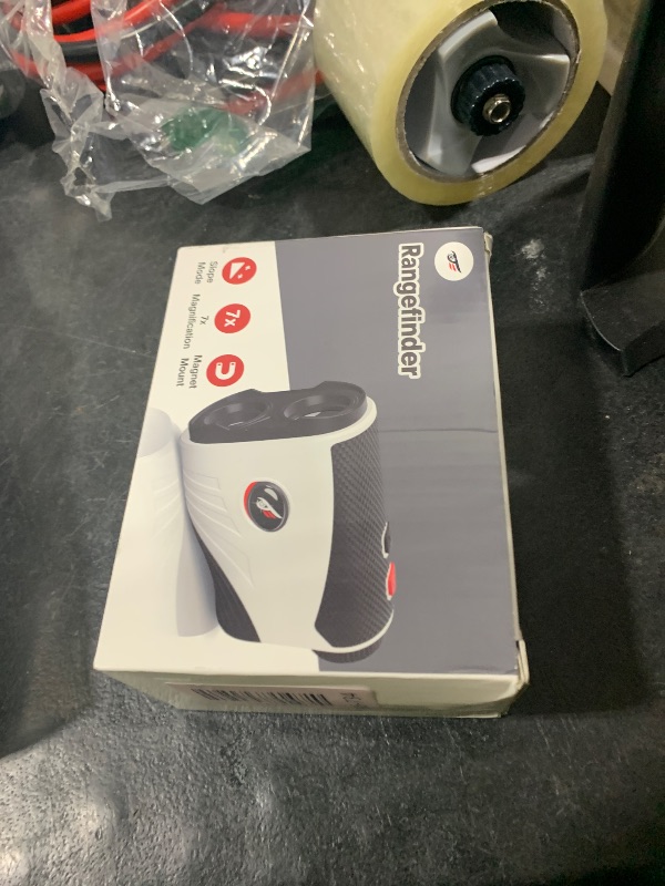 Photo 1 of Golf Rangefinder with Slope - 1200 Yards Laser Range Finder with Flag Pole Locking Vibration, 7X Magnification rangefinder with Magnet Stripe