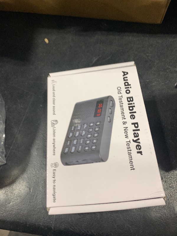 Photo 1 of Lamborsafe KJV Audio Bible Player for Seniors/Blinds, Electronic Audio Bible King James Version, Listen to New & Old Testament Anytime Anywhere - Durable and Lightweight