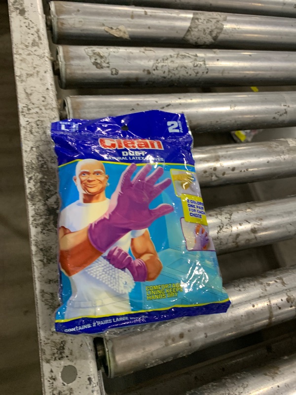 Photo 1 of Mr. Clean Small Reusable Latex Gloves, 2 Color, 2 Pairs