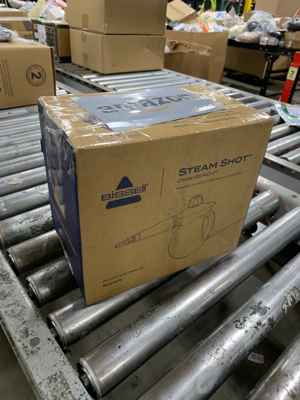 Photo 1 of BISSELL® Steam Shot™ OmniReach handheld portable steam cleaner for tile, grout, windows, bathrooms, kitchens, fabric steaming tool