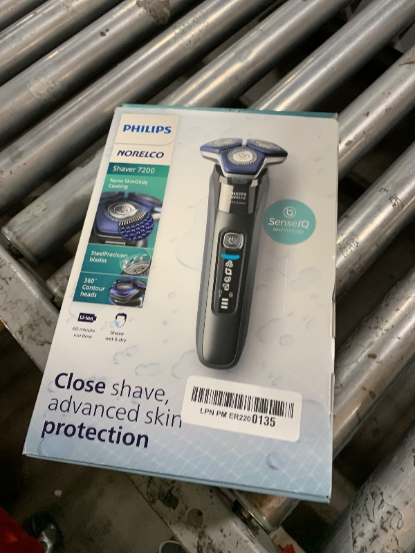 Photo 1 of Philips Norelco Shaver 7200, Rechargeable Wet & Dry Electric Shaver with SenseIQ Technology and Pop-up Trimmer, S7887/82