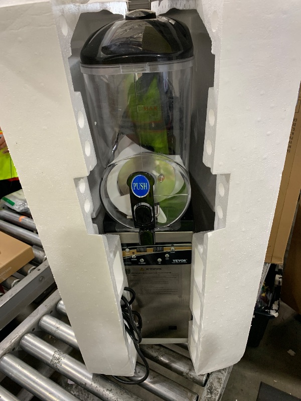 Photo 1 of VEVOR Slushy Machine, 15L Single Tank Commercial Margarita Machine, 60 Cups Stainless Steel Margarita Smoothie Frozen Drink Machine, Slushie Machine for Home Party Restaurants Cafe Bars
