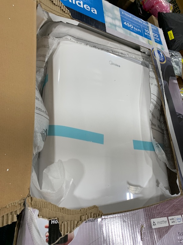Photo 1 of Midea 14,000 BTU ASHRAE (10,000 BTU SACC) Portable Air Conditioner, Cools up to 450 Sq.Ft., with Dehumidifier&Fan mode&Heat, Control with Remote, Amazon Alexa&Google Assistant, Easy-to-use and Install