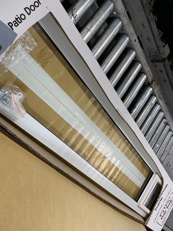 Photo 1 of Ideal Pet Products Aluminum Pet Patio Door, Adjustable Height 77-5/8" to 80-3/8", 7" x 11-1/4" Flap Size, White