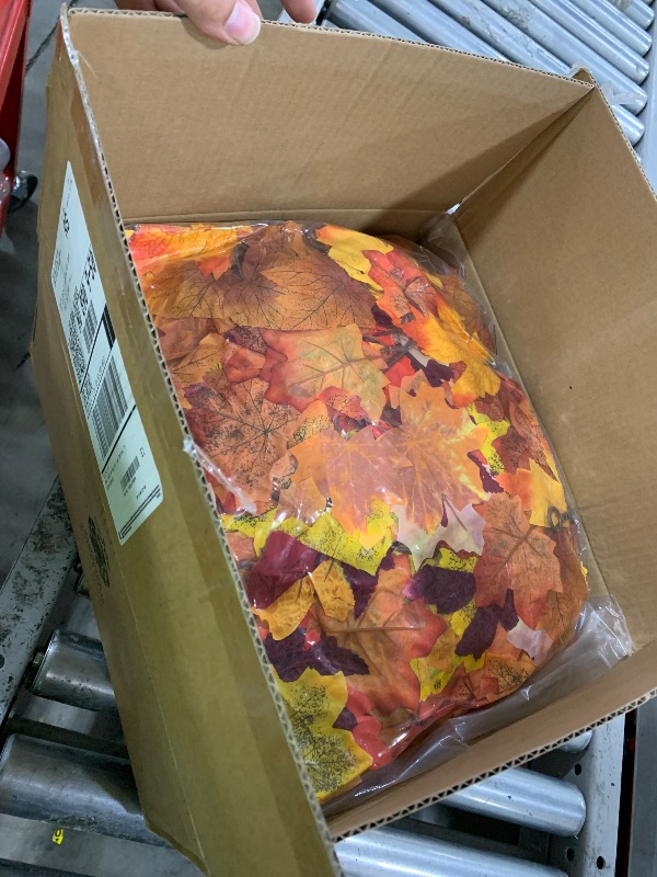 Photo 1 of CQURE 40 Pack Fall Leaf Garland, Total 236Ft Artificial Fall Vines Autumn Garland Fall Maple Leaves Thanksgiving Decor for Home Wedding Fireplace Party