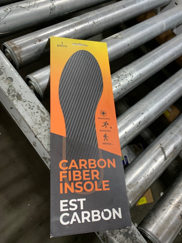 Photo 1 of EstCarbon - Carbon Fiber Insole - 1 pc, Men 4-4.5, Women 5-5.5 - Unisex Orthotic Shoe Insert - Stiff Foot Plate - Turf Toe, Hallux Rigidus, Flat Feet, Plantar Fasciitis, Mortons Extension