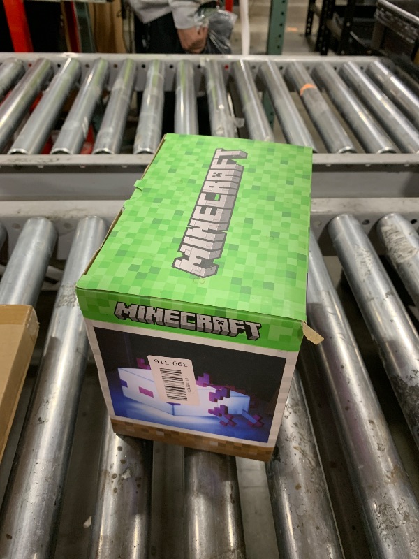 Photo 1 of Paladone Minecraft Axolotl Light, Five Color Modes, Minecraft Lamp to Decorate Your Gaming Desk or Night Stand
