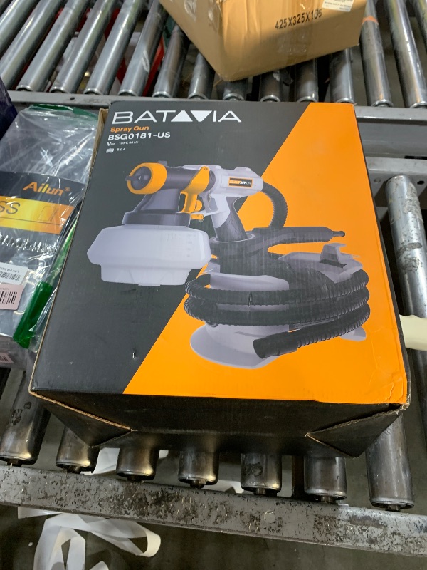 Photo 1 of Upgraded Paint Sprayer-BATAVIA 700W HVLP High Power Spray Paint Gun with 6FT Air Hose, 4 Nozzles & 3 Patterns, Paint Sprayer for House Painting,Furniture,Cabinets,Fence,Walls,DIY Projects,etc