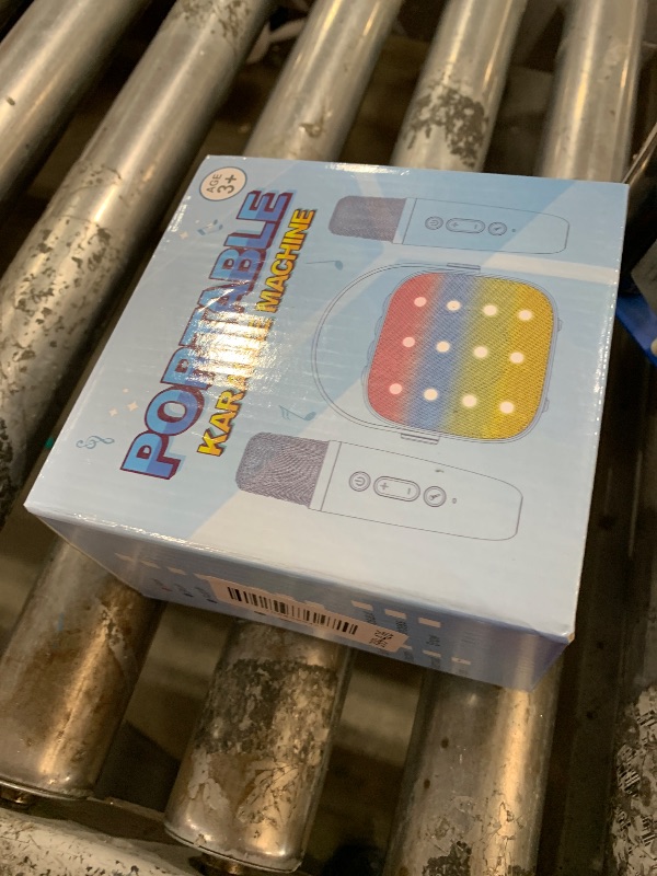 Photo 1 of Mini Karaoke Machine Toys Gifts: Kids Toys Birthday Gifts for 4 5 6 7 8 9 Years Old Girl Boy LED Portable Bluetooth Speaker with 2 Wireless Microphone Girl Boy Kid Adult Gift Age 3-12+
