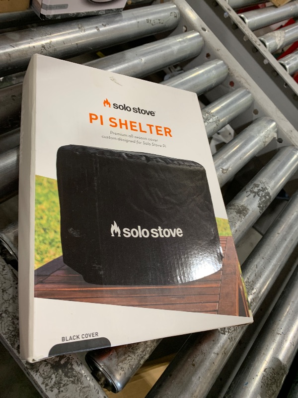 Photo 1 of Solo Stove Pi Shelter | Protective Cover for Pi Pizza Oven, Water Resistant, Premium Acrylic/ PVC-lined, Pi Collection, Black