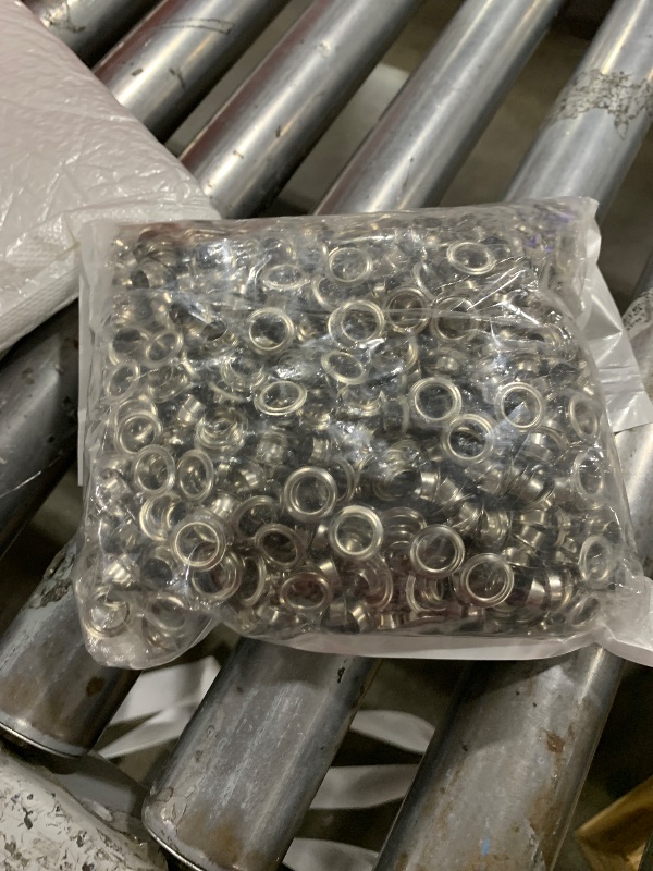Photo 1 of 1000pcs Grommets Eyelets 3/8 Inch Metal Washers and Grommets Kit for Grommet Tool 10mm Grommets for Banners, Poster, Curtains, Clothes, Shoes, Leather, Canvas, Fabric, Belt Punching, Paper Crafts