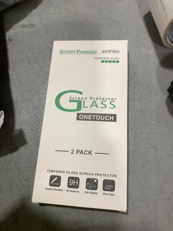 Photo 1 of amFilm 2 Pack OneTouch Glass Screen Protector for iPhone 11 Pro Max (6.5") with Easy Installation Kit