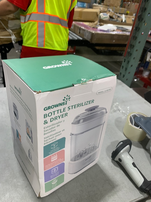 Photo 1 of GROWNSY Bottle Sterilizer and Dryer, Compact Electric Steam Baby Bottle Sterilizer (Esterilizador de Biberones), Bottle Sanitizer for Baby Bottles, Pacifiers, Pump Parts