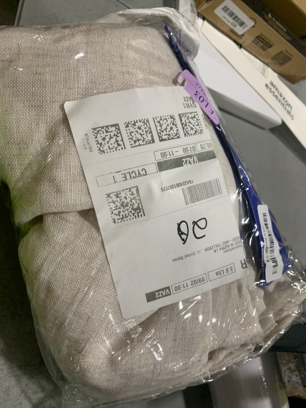 Photo 1 of MIULEE Natural White Linen Curtains 94 Inch Length 2 Panels for Bedroom Living Room, Soft Thick Linen Textured Window Drapes Semi Sheer Light Filtering Back Tab Rod Pocket Burlap Look Decor