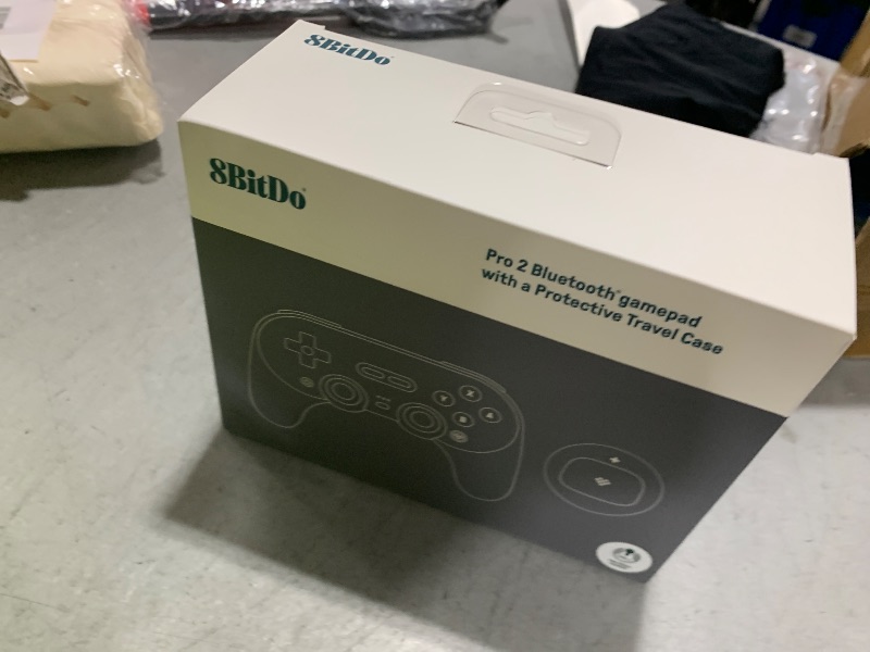 Photo 1 of 8Bitdo Pro 2 Wireless Bluetooth Controller with Travel Case, Hall Effect Joystick Update, Retro Gamepad for Switch/Switch 2, PC, Android, and Steam Deck & Apple (Gray Edition)