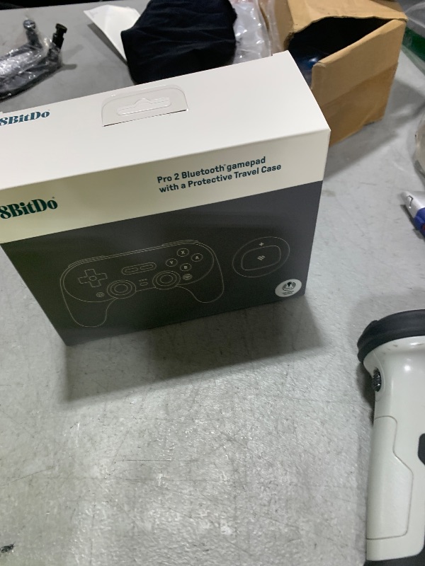 Photo 1 of 8Bitdo Pro 2 Wireless Bluetooth Controller with Travel Case, Hall Effect Joystick Update, Retro Gamepad for Switch/Switch 2, PC, Android, and Steam Deck & Apple (Gray Edition)
