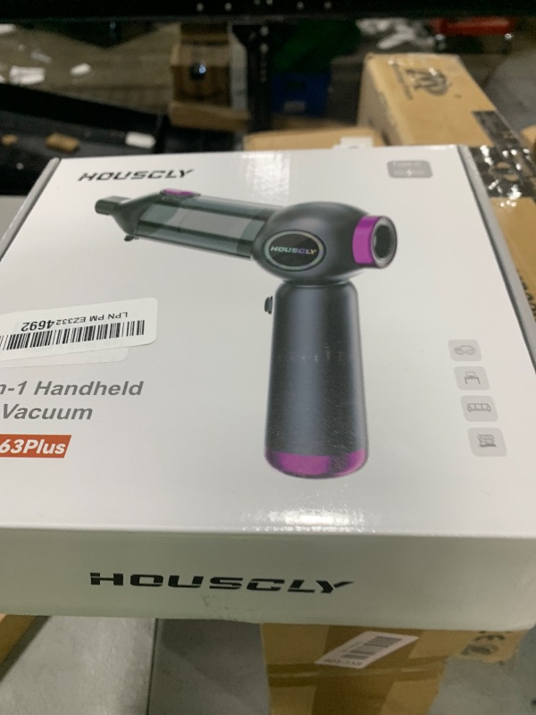 Photo 1 of Handheld Car Vacuum Portable Cordless 25000Pa High Power Small Mini Hand Vacuum Cleaner Rechargeable 4-in-1 Compressed Air Duster Blower Pump Wireless Handheld Vac for Car Office Desktop Home Cleaning