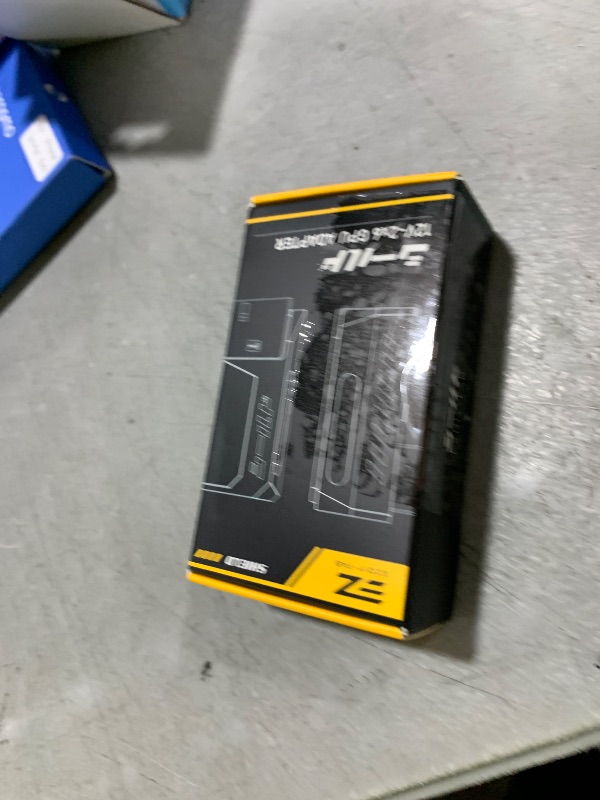 Photo 1 of EZDIY-FAB PCIe 5.1 Adapter - 600W 12+4pin,16pin 12VHPWR GPU Power Connector,12V-2x6 GPU Adapter,90 Degree Right Angle - Compatible with RTX 3090Ti, 4070Ti, 4080, 4090 GPU - RVS Type, White, 1 Pack