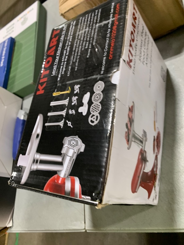 Photo 1 of Stainless Steel Meat Grinder Attachments for KitchenAid Mixers, Meat Grinder, Sausage Stuffer, Perfect Grinder Attachment for KitchenAid, Dishwasher Safe(Machine/Mixer Not Included)