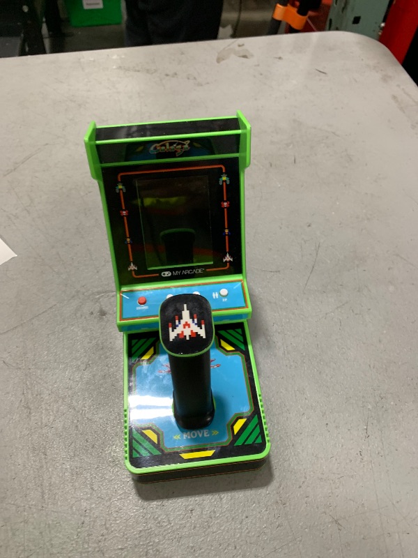 Photo 1 of My Arcade Galaga Joystick Player : Officially Licensed Galaga and Galaxian Video Game Console, Fun Portable Mini Game 3.2" Full Color Display