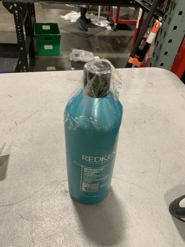 Photo 1 of Redken Extreme Length Shampoo For Damaged Hair - Prevents Breakage and Strengthens Hair, Infused With Biotin For Hair Growth, 33.8 Fl Oz